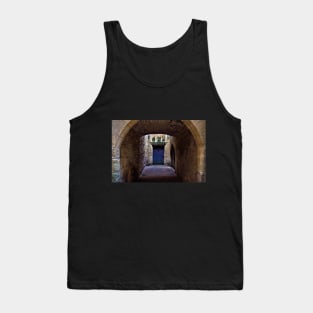 The secret behind the Medieval Blue door in France Tank Top